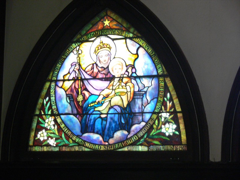 Tiffany stained glass in the Episcopal church